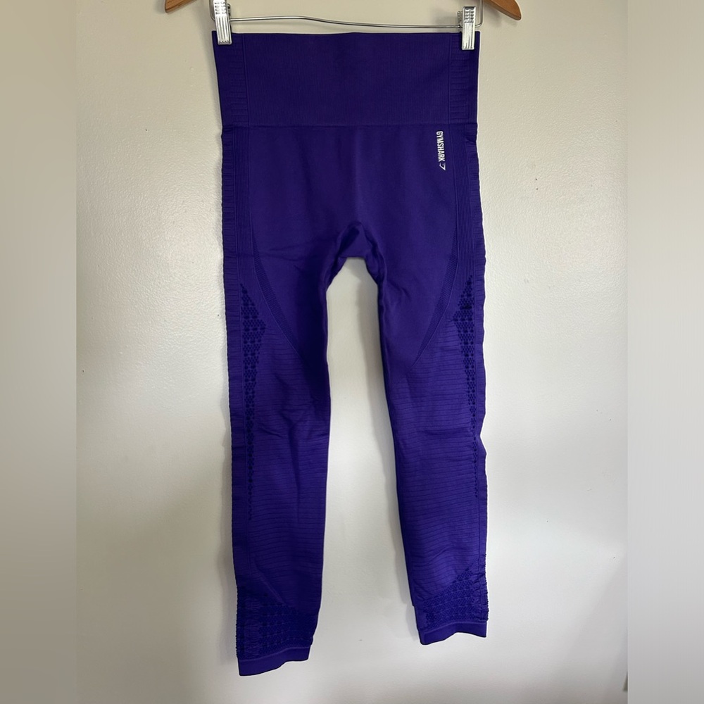 Gymshark Leggings Size M Purple Seamless Cut-Out Mesh